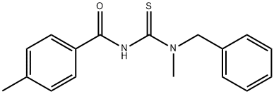N-{[benzyl(methyl)amino]carbonothioyl}-4-methylbenzamide Structure
