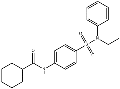 N-(4-{[ethyl(phenyl)amino]sulfonyl}phenyl)cyclohexanecarboxamide|