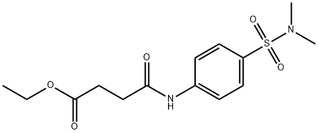 ethyl 4-({4-[(dimethylamino)sulfonyl]phenyl}amino)-4-oxobutanoate,650584-86-4,结构式