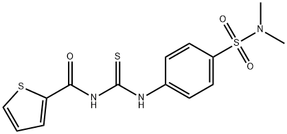N-[({4-[(dimethylamino)sulfonyl]phenyl}amino)carbonothioyl]-2-thiophenecarboxamide,650585-30-1,结构式