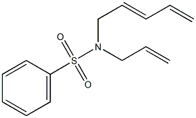 Benzenesulfonamide, N-2,4-pentadienyl-N-2-propenyl- Structure