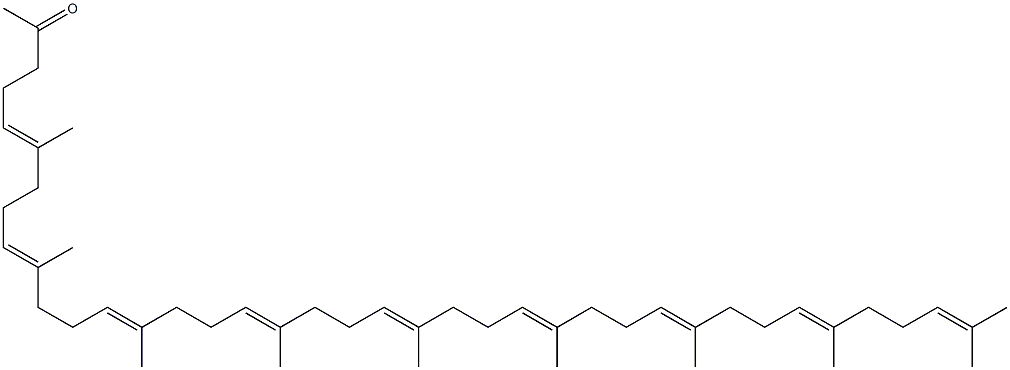 (5E,9E,13E,17E,21E,25E,29E,33E)-6,10,14,18,22,26,30,34,38-nonamethylnonatriaconta-5,9,13,17,21,25,29,33,37-nonaen-2-one Structure