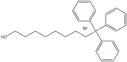 (8-羟基辛基)三苯基溴化膦, 65734-62-5, 结构式