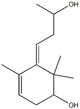 3-Cyclohexen-1-ol, 5-(3-hydroxybutylidene)-4,6,6-trimethyl- Structure