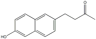 2-Butanone, 4-(6-hydroxy-2-naphthalenyl)- Structure