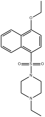 1-(4-ethoxynaphthalen-1-yl)sulfonyl-4-ethylpiperazine 结构式
