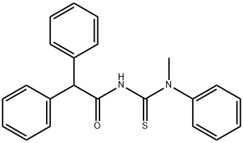 N-{[methyl(phenyl)amino]carbonothioyl}-2,2-diphenylacetamide Struktur
