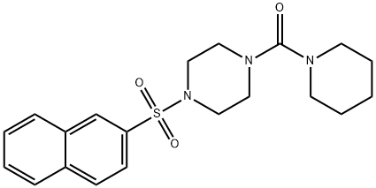 (4-naphthalen-2-ylsulfonylpiperazin-1-yl)-piperidin-1-ylmethanone Structure