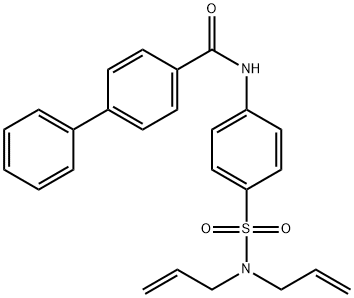 N-{4-[(diallylamino)sulfonyl]phenyl}-4-biphenylcarboxamide Struktur