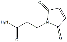 3-(2,5-二氧代-2,5-二氢-1H-吡咯烷酮-1-基)丙酰胺, 71753-55-4, 结构式