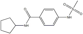 N-cyclopentyl-4-(methanesulfonamido)benzamide Structure