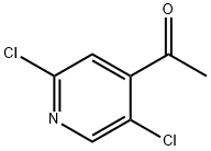 1-(2,5-二氯吡啶-4-基)乙-1-酮,736990-29-7,结构式