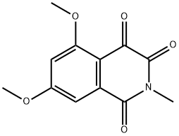 5,7-Dimethoxy-2-methyl-isoquinoline-1,3,4-trione 化学構造式