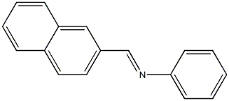 N-(2-naphthylmethylene)aniline Structure