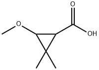 3-Methoxy-2,2-dimethyl-cyclopropanecarboxylic acid Struktur