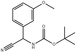 tert-butyl N-[cyano(3-methoxyphenyl)methyl]carbamate Structure