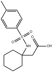 2-(1-((4-甲基苯基)磺酰胺基)环己基)乙酸,777894-37-8,结构式