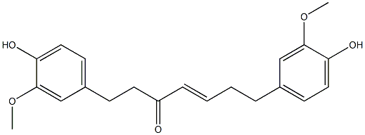 4-Hepten-3-one, 1,7-bis(4-hydroxy-3-methoxyphenyl)- Struktur