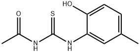 N-{[(2-hydroxy-5-methylphenyl)amino]carbonothioyl}acetamide Structure