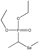 Phosphonic acid, [1-(methylseleno)ethyl]-, diethyl ester Struktur