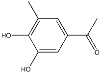 Ethanone, 1-(3,4-dihydroxy-5-methylphenyl)- 化学構造式