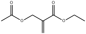 2-Propenoic acid, 2-[(acetyloxy)methyl]-, ethyl ester 化学構造式