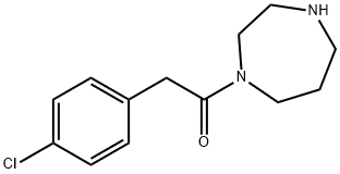 2-(4-chlorophenyl)-1-(1,4-diazepan-1-yl)ethan-1-one, 815651-30-0, 结构式