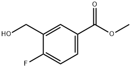methyl 4-fluoro-3-(hydroxymethyl)benzoate Struktur