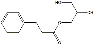 Benzenepropanoic acid, 2,3-dihydroxypropyl ester Struktur