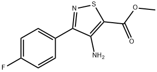 methyl 4-amino-3-(4-fluorophenyl)-1,2-thiazole-5-carboxylate 结构式