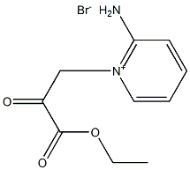 Pyridinium, 2-amino-1-(3-ethoxy-2,3-dioxopropyl)-, bromide Structure