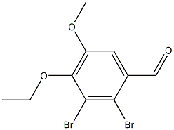 2,3-dibromo-4-ethoxy-5-methoxybenzaldehyde Structure