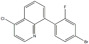 Quinoline, 8-(4-bromo-2-fluorophenyl)-4-chloro-|