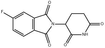 1H-Isoindole-1,3(2H)-dione, 2-(2,6-dioxo-3-piperidinyl)-5-fluoro- Structure