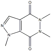 1H-Pyrazolo[3,4-d]pyridazine-4,7-dione, 5,6-dihydro-1,5,6-trimethyl- Structure