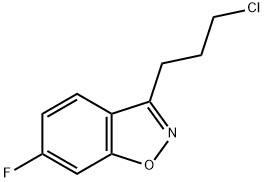1-Chloro-3-(6-fluoro-benzo[d]isoxazol-3-yl)-propane Struktur