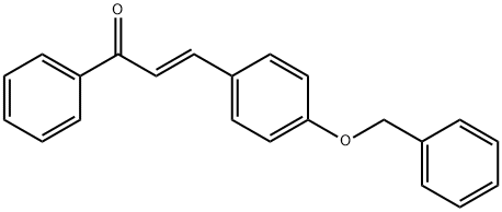 (E)-1-フェニル-3-[4-(ベンジルオキシ)フェニル]-2-プロペン-1-オン 化学構造式