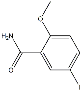 5-碘-2-甲氧基苯甲酰胺 结构式