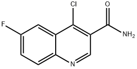 4-CHLORO-6-FLUOROQUINOLINE-3-CARBOXAMIDE,851973-26-7,结构式