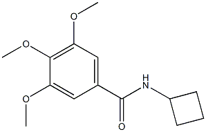 Benzamide,N-cyclobutyl-3,4,5-trimethoxy- Structure