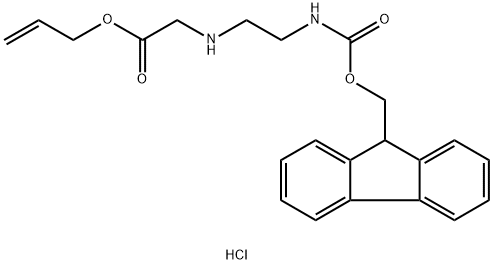 Allyl 2-((2-((((9H-fluoren-9-yl)methoxy)carbonyl)amino)ethyl)amino)acetate hydrochloride|2 - ((2 - ((((9H-芴-9-基)甲氧基)羰基)氨基)乙基)氨基)乙酸乙酯盐酸盐