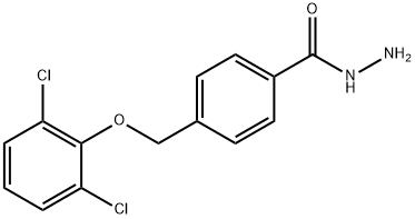 4-[(2,6-dichlorophenoxy)methyl]benzohydrazide Struktur