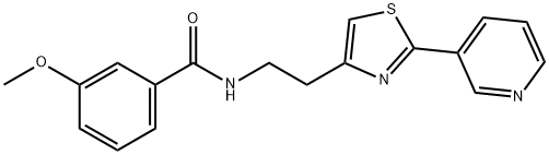 863513-41-1 3-methoxy-N-(2-(2-(pyridin-3-yl)thiazol-4-yl)ethyl)benzamide