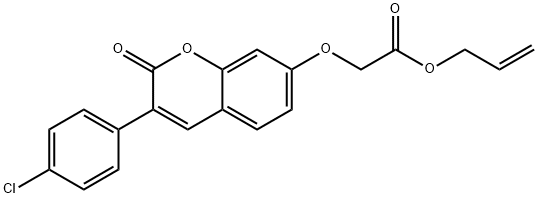 prop-2-enyl 2-[3-(4-chlorophenyl)-2-oxochromen-7-yl]oxyacetate Structure