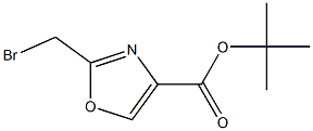 4-Oxazolecarboxylic acid, 2-(bromomethyl)-, 1,1-dimethylethyl ester 结构式