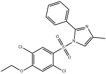 1-(2,5-dichloro-4-ethoxyphenyl)sulfonyl-4-methyl-2-phenylimidazole Struktur