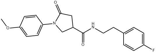 878726-44-4 N-[2-(4-fluorophenyl)ethyl]-1-(4-methoxyphenyl)-5-oxopyrrolidine-3-carboxamide