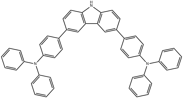 4,4'-9H-咔唑-3,6-二基双[N,N-二苯基苯胺],885665-26-9,结构式