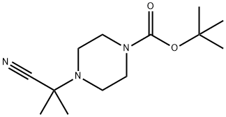 4-(2-氰基丙烷-2-基)哌嗪-1-羧酸叔丁酯, 885698-82-8, 结构式