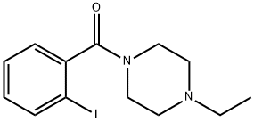 1-ethyl-4-(2-iodobenzoyl)piperazine Structure